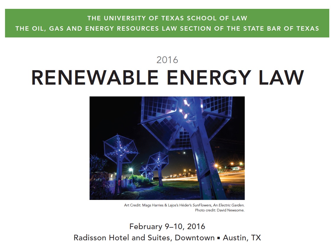 SunFlowers in Texas Renewable Energy Law Conference